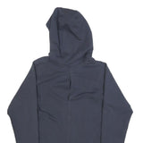 ADIDAS Womens Navy Blue Hoodie UK 10 V Neck Logo Pullover Sweatshirt