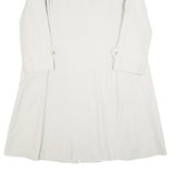 STOFFELS Womens White Button Cotton Blend Jacket M Classic Plain Button Closure