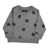 Age 18 Months Oshkosh Graphic Long Sleeve T-Shirt - 2XS Gray Cotton