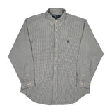 Ralph Lauren Checked Shirt - XL Grey Cotton