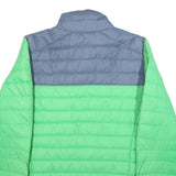 SALOMON Mens Blue & Green Puffer Jacket M Nylon Zip Outdoor Winter