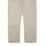 LEVI'S Mens Cotton Blend Beige Regular Straight Trousers W41 L31 Casual Everyday