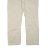 LEVI'S Mens Cotton Blend Beige Regular Straight Trousers W41 L31 Casual Everyday