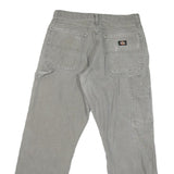 DICKIES Mens Regular Fit Grey Denim Jeans W30 L28 Workwear Cotton Blend Zip