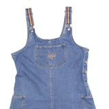 ROUTE 66 Womens Blue Denim Cotton Blend Relaxed Dungarees M W34 L3 Rainbow
