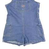 ROUTE 66 Womens Blue Denim Cotton Blend Relaxed Dungarees M W34 L3 Rainbow