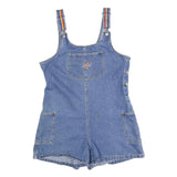 ROUTE 66 Womens Blue Denim Cotton Blend Relaxed Dungarees M W34 L3 Rainbow