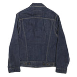 LEVI'S Womens Blue Denim Jacket S Cotton Blend Button Closure Regular Fit
