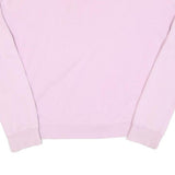 Womens Pink Sweatshirt Pyrex Crew Neck S Cotton Soft Casual Pullover
