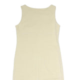 LACOSTE Womens Beige Cotton Blend Sleeveless Day Dress Size M Casual Summer Fit
