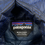 Patagonia Striped Puffer - Medium Blue Polyester