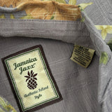Jamaica Jaxx Floral Hawaiian Shirt - Medium Green Silk