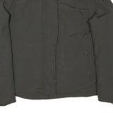 BURBERRY Womens Black Jacket UK 10 Polyester Blend Zip Plain Classic Fit