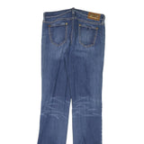 GUESS Womens Blue Regular Fit Denim Jeans W29 L33 Classic Zip Cotton Blend
