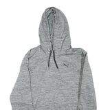 PUMA Mens Grey Hoodie M Casual Pullover Drawstring Hooded Sweatshirt