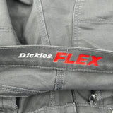Dickies Cargo Trousers - 36W 30L Grey Cotton Blend