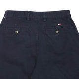 TOMMY HILFIGER Mens Shorts Navy Casual Plain L W30 Classic Cotton Blend