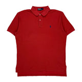 Polo By Ralph Lauren Polo Shirt - Large Red Cotton