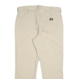 CAT Mens Cotton Blend Beige Regular Fit Straight Leg Trousers W36 L30 Durable