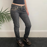 Piero Guidi Jeans - 30W UK 8 Black Cotton