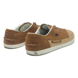 LACOSTE Lace-Up Mens Brown & Tan Suede Casual Trainers UK 9.5 Classic Comfort