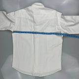 Wrangler Shirt - Medium White Cotton