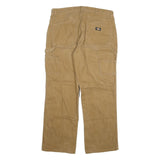 DICKIES Mens Jeans Beige Regular Straight Denim W38 L32 Workwear Cotton Blend