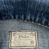 Age 6 Polo By Ralph Lauren Cropped Denim Jacket - XS Blue Denim