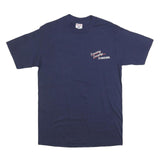 TEEJAYS Mens Navy Blue Safety Graphic T-Shirt M Short Sleeve Crew Neck