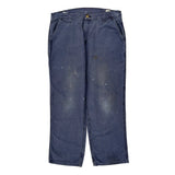 Carhartt Carpenter Pants - 36W 32L Blue Cotton Blend