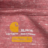Carhartt T-Shirt - XL Red Cotton