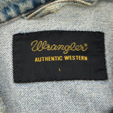 Wrangler Denim Jacket - Large Light Wash Denim