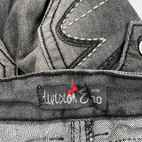 Division Boot Cut Jeans - 32W UK 10 Grey Denim