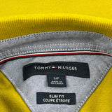 Tommy Hilfiger Slim Fit Polo Shirt - Small Yellow Cotton