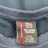 Ralph Lauren Spellout Sweatshirt - XL Navy Cotton Blend