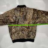 Mossy Oak Camo Bomber Jacket - Small Brown Polyester