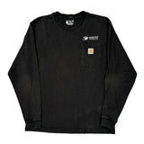 Carhartt Long Sleeve T-Shirt - Medium Black Cotton