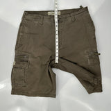 Lee Cargo Shorts - 32W 11L Brown Cotton