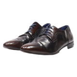 AZARRO Oxford Shoes Black Leather Mens UK 8