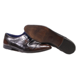 AZARRO Oxford Shoes Black Leather Mens UK 8