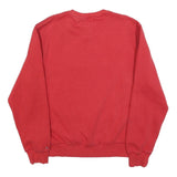 TOMMY HILFIGER Mens Red Crew Neck L Sweatshirt Cotton Blend Pullover Casual