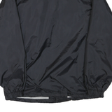 FRANKLIN Mens Black Coach Jacket S Polyester Plain Button Closure