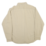TOMMY HILFIGER Mens Beige Cotton Blend Shirt XL Button Pocket Casual Classic