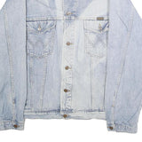 WRANGLER Mens Blue Cotton Denim Jacket 2XL Button Closure Casual Outerwear