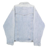 WRANGLER Mens Blue Cotton Denim Jacket 2XL Button Closure Casual Outerwear