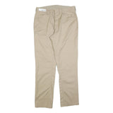 RED KAP Mens Cotton Blend Beige Regular Fit Straight Leg Trousers W36 L34