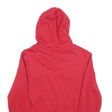 CHAMPION Mens Red Pullover Hoodie S Embroidered Logo Soft Cotton Blend