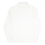 POLO RALPH LAUREN Mens White Long Sleeve Plain S Cotton Blend Polo Shirt