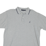 NAUTICA Mens Grey Polo Shirt XL Cotton Short Sleeve Plain Classic Fit
