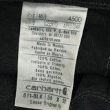 Carhartt Double Knee Carpenter Pants - 38W 30L Black Cotton
